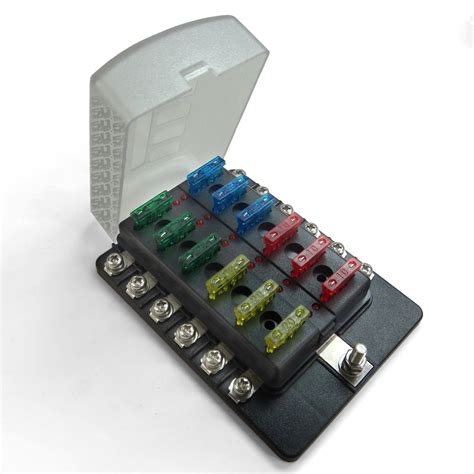 12v fuse distribution box|12v auxiliary fuse box.